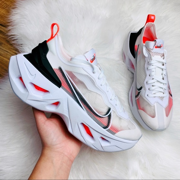 nike zoomx vista grind white bright crimson black
